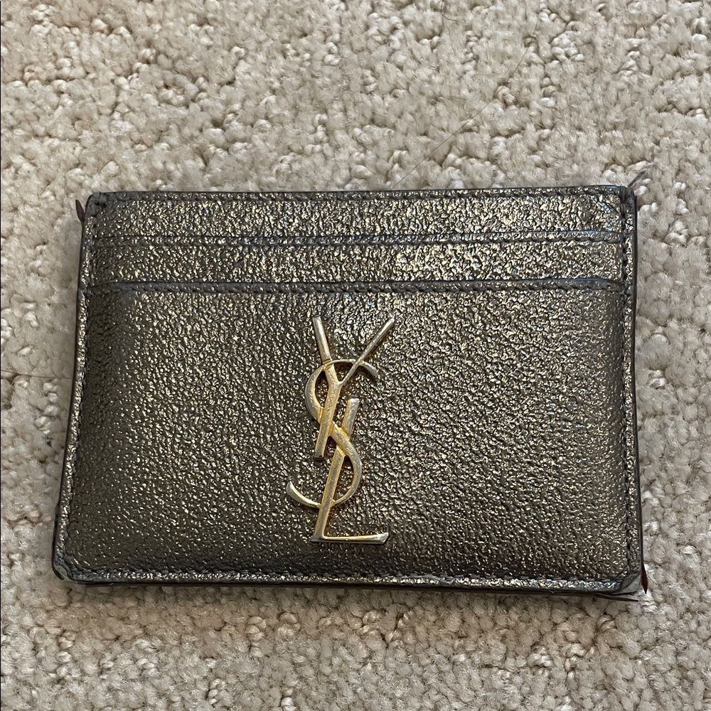 Saint Laurent Metallic Card Holder